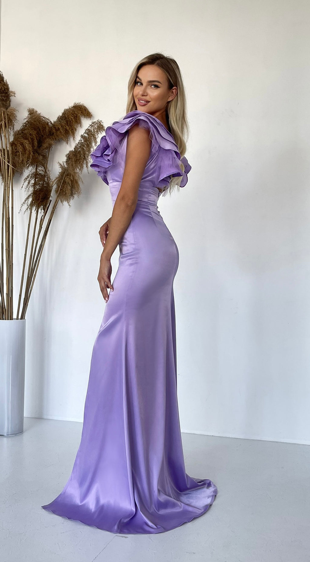 Amethyst Satin Gown