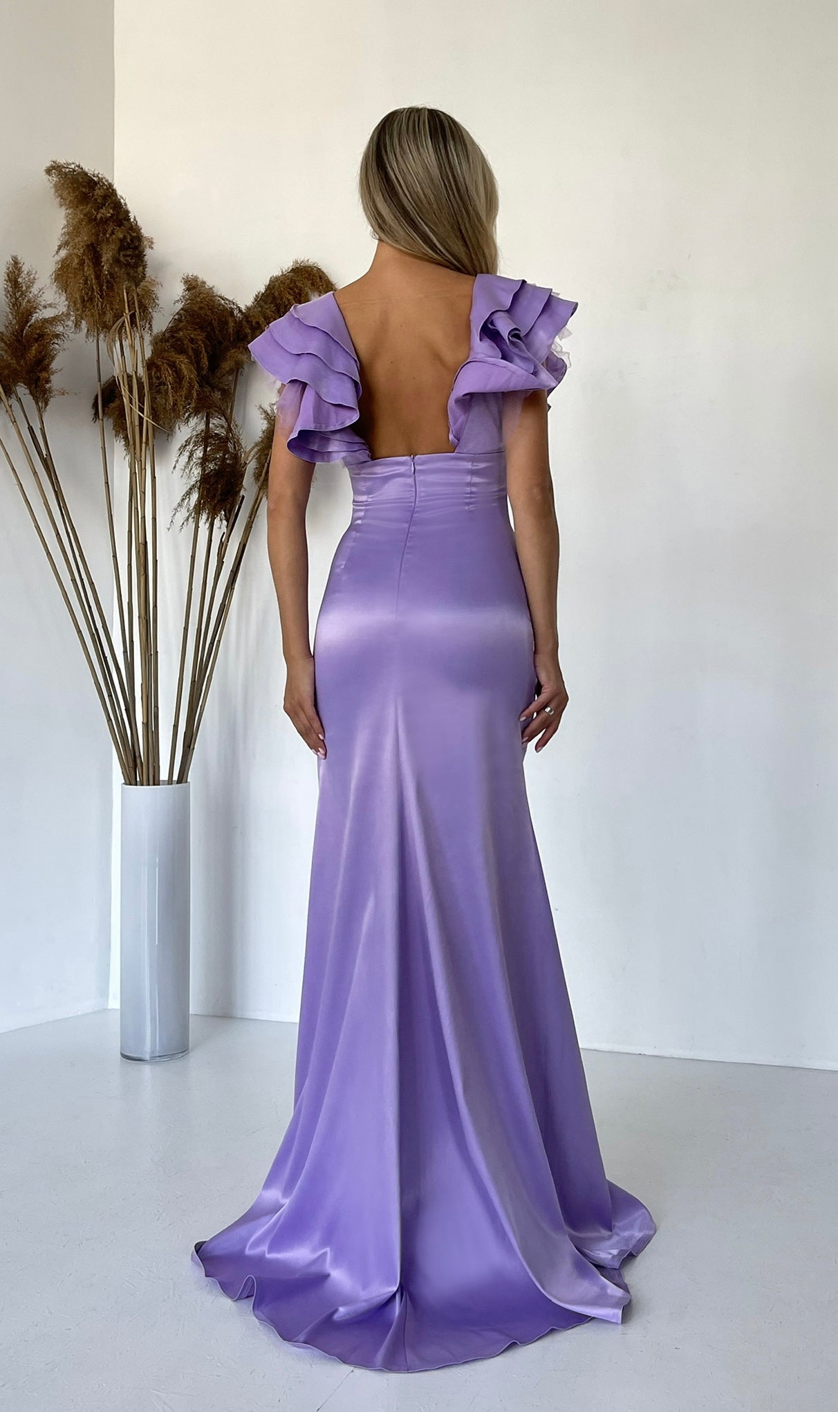 Amethyst Satin Gown