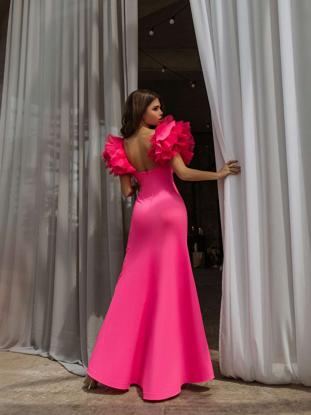Amethyst Satin Gown