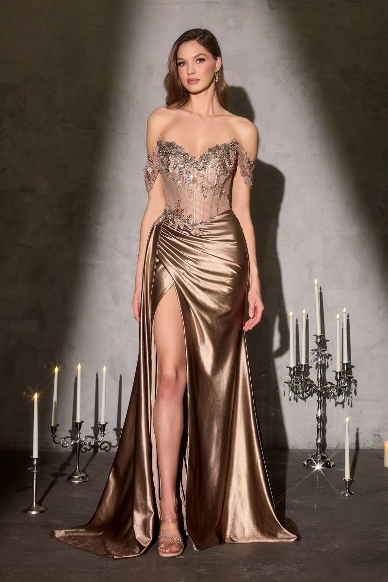 Golden Muse Corset Gown