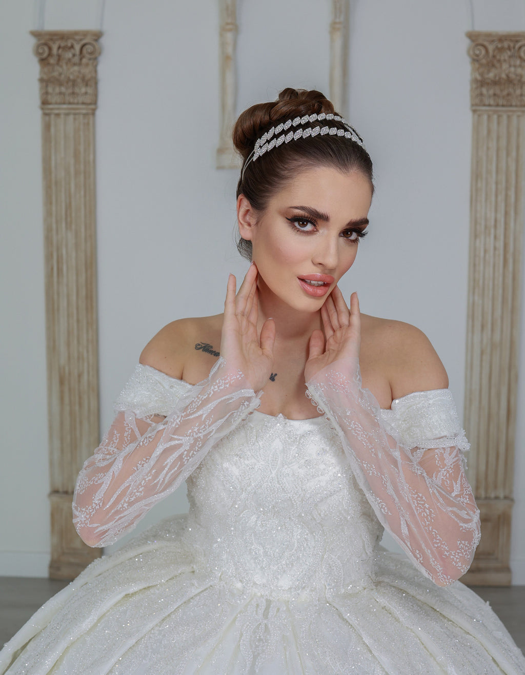 Azze Crystal Ballgown