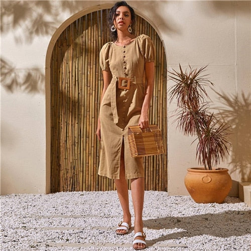Linen Elegance Dress