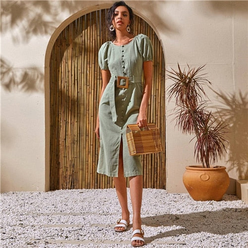 Linen Elegance Dress